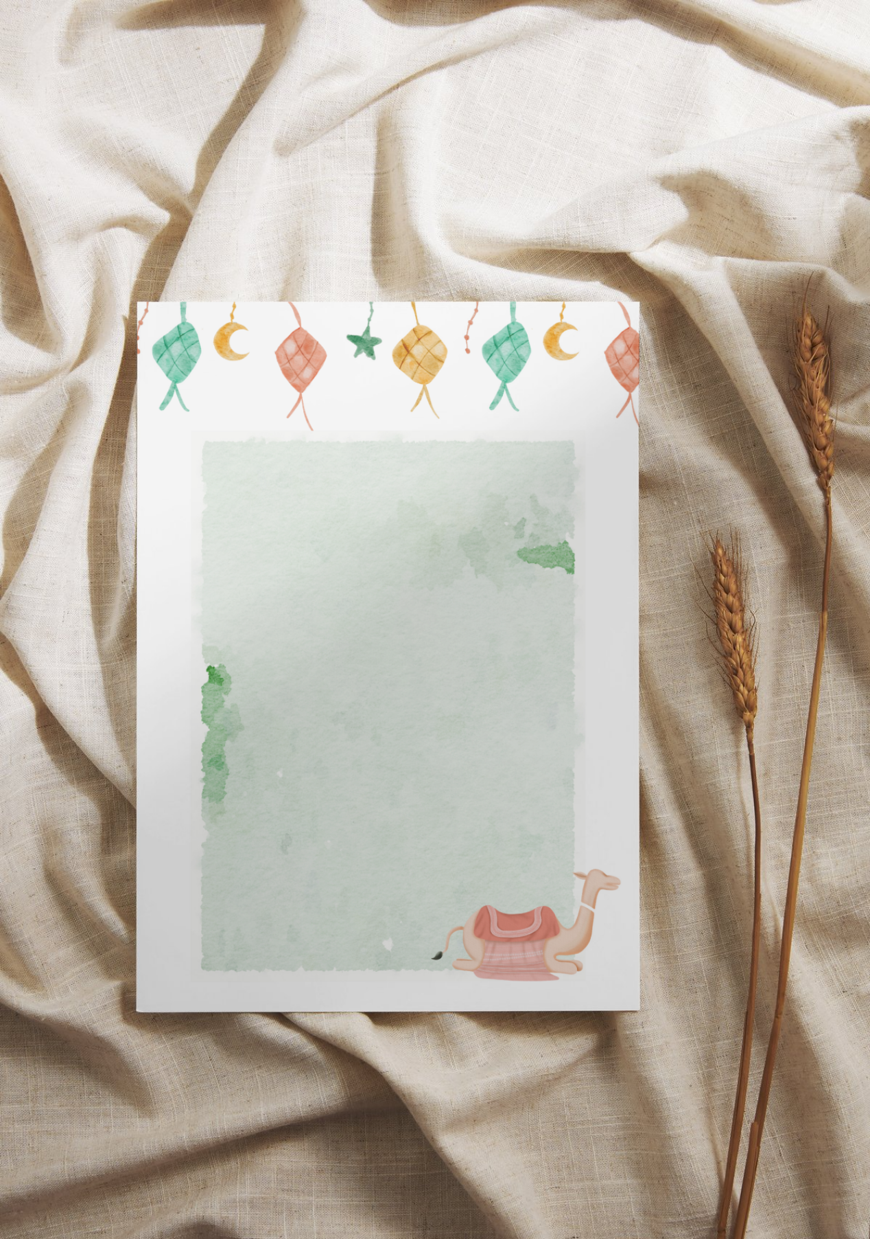 Eid Note Card: Naqa - 5 x 7 in (pack of 6)