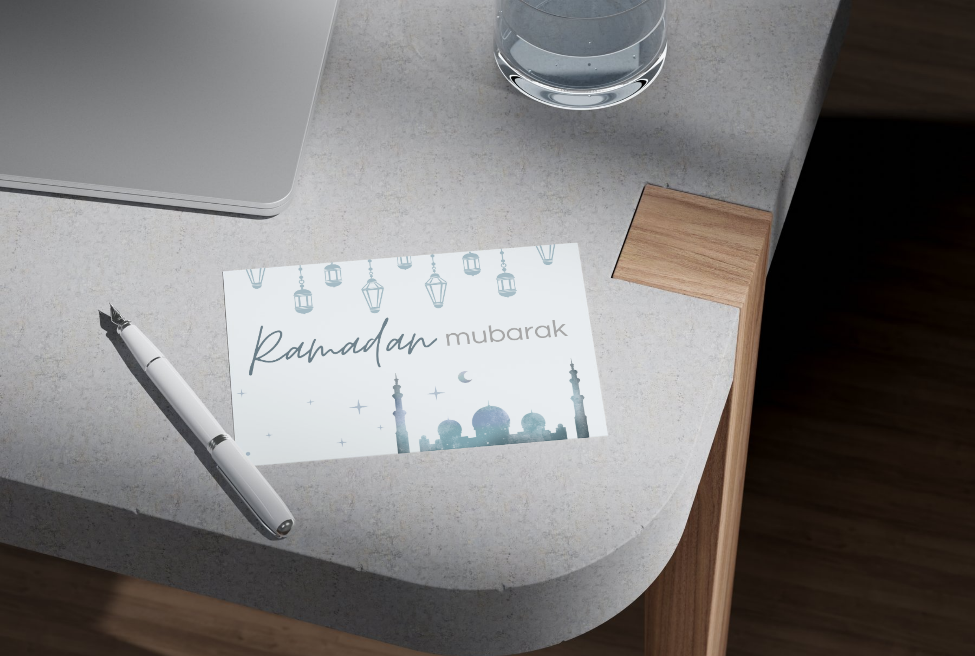 Ramadan Note Card - Noor - 5.5 x 4.25 in (pack of 6)