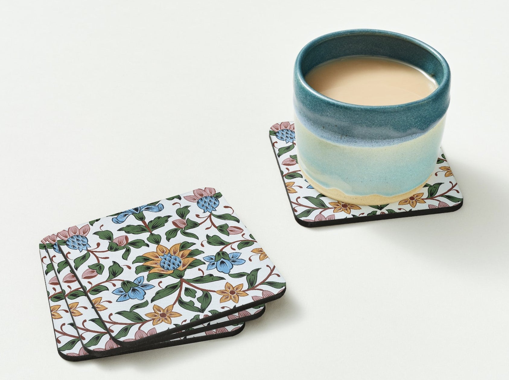 Coasters - Wallflowers - 3.75 x 3.75 IN (Pack of 4)